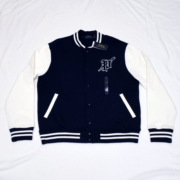 Polo Ralph Lauren Fleece Varsity Baseball Jacket Long Sleeve